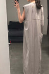 BORIS BIDJAN SABERIコットンノースリーブマキシドレスWDRESS4 F035